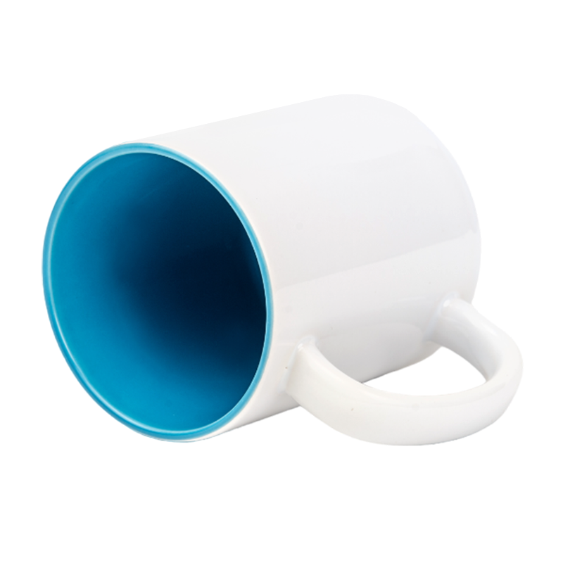 Inside color outside white sublimation mug